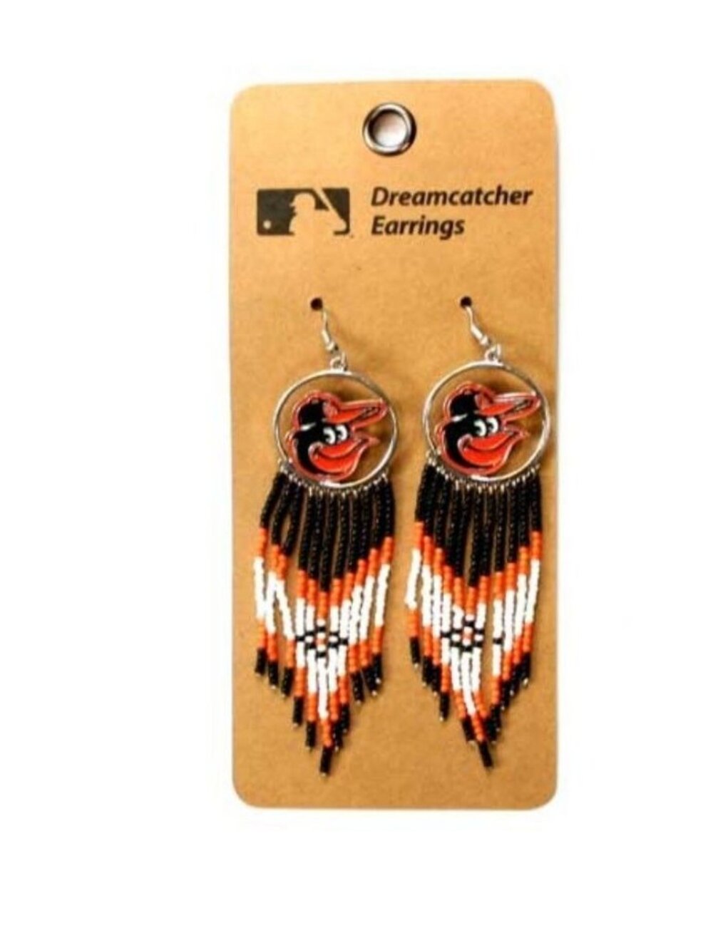 Baltimore Orioles Dreamcatcher Dangle Earrings - Official MLB Merchandise